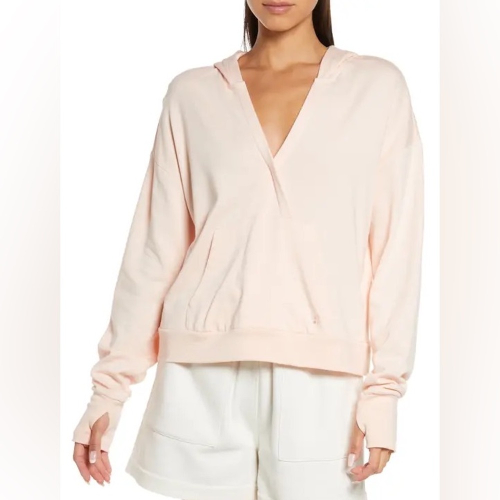 Sweaty Betty After Class Relaxed Hoodie Light Pink Size Small